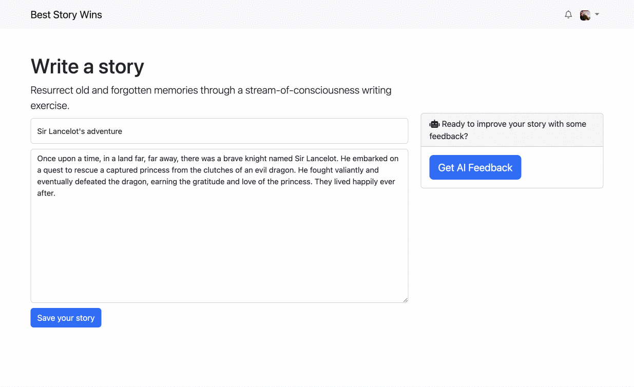 AI-powered feedback